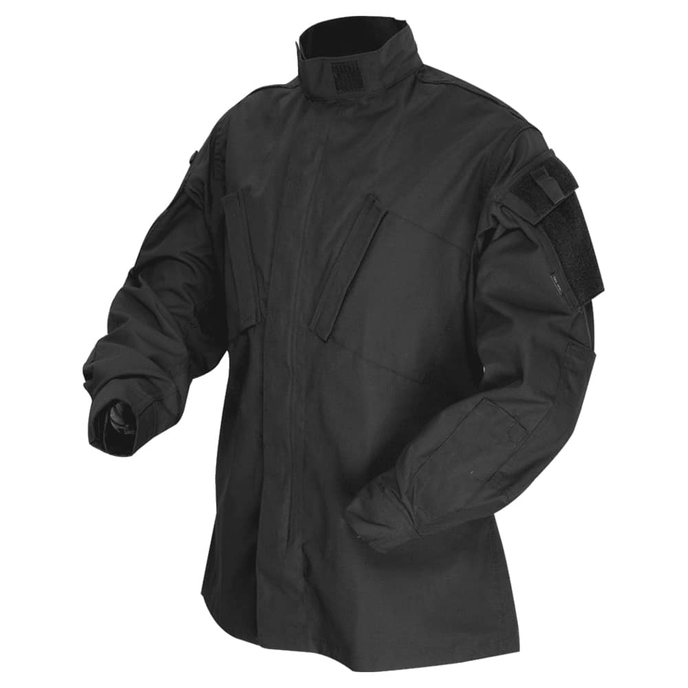 TRU SPEC 65 35 POLY COTTON RIPSTOP T.R.U. SHIRTS IN BLACK