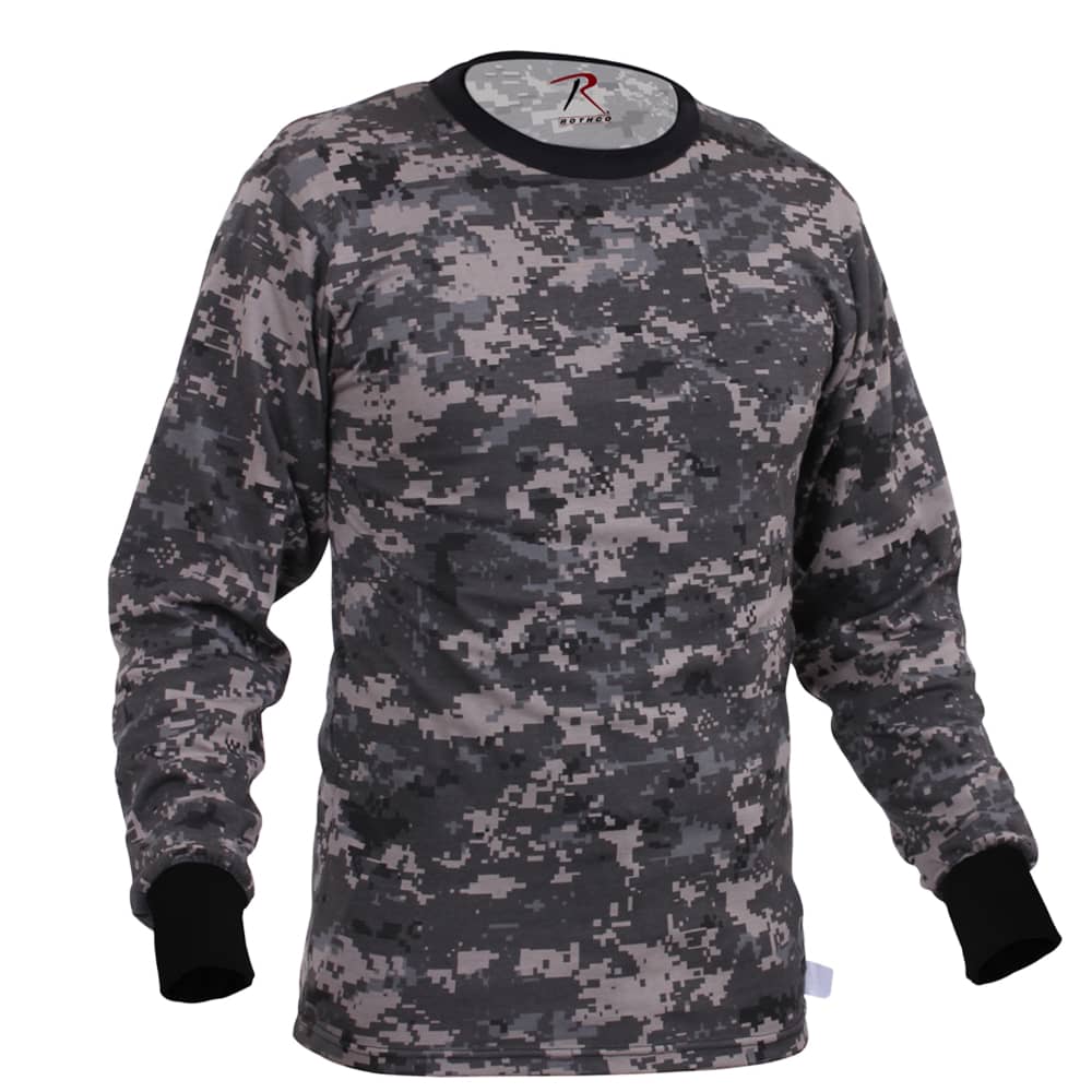 ROTHCO LONG SLEEVE DIGITAL CAMO TEE SHIRTS