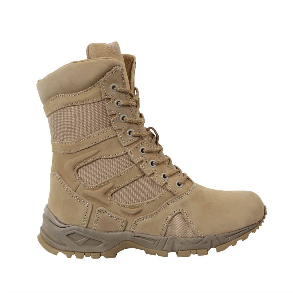 ROTHCO FORCED ENTRY DEPLOYMENT SIDE ZIPPER 8 INCH BOOTS