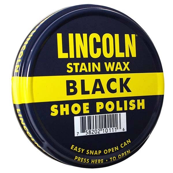 Lincoln 3 Oz Can Stain Wax Shoes Polish