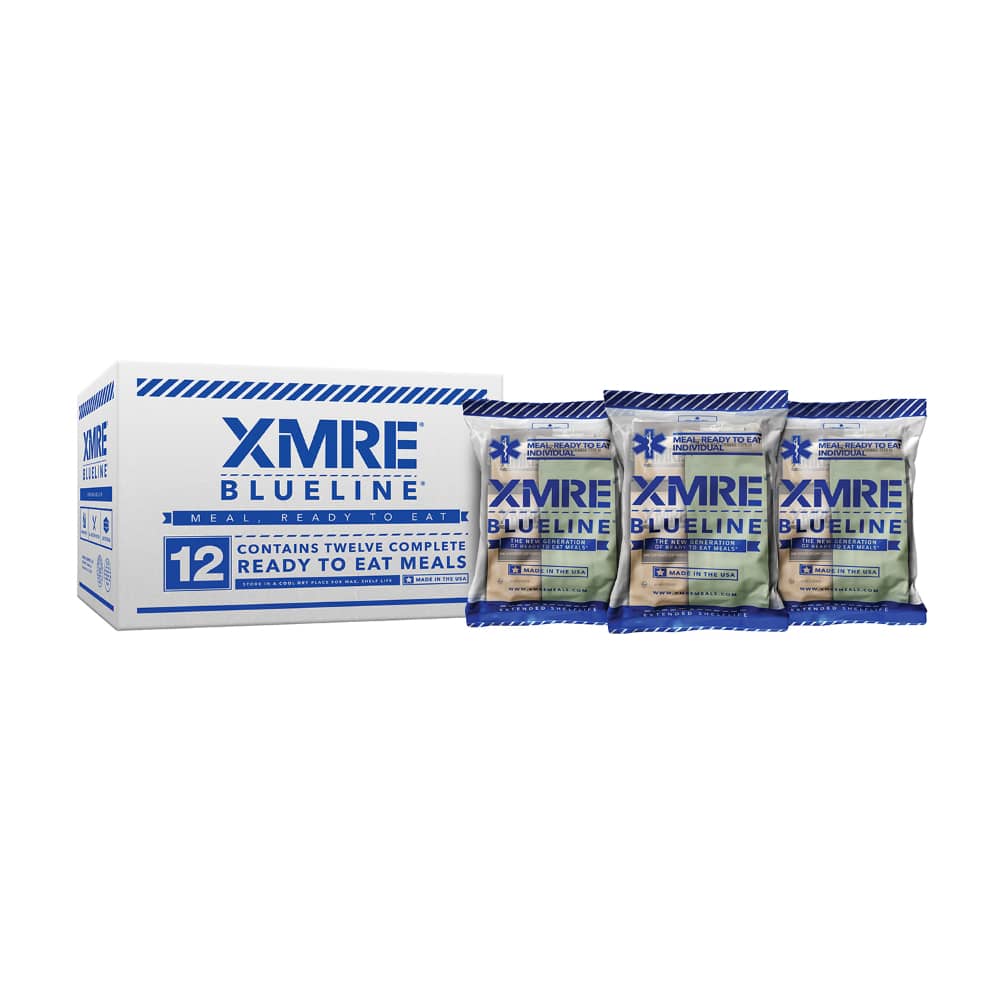 Rothco XMRE Blue Line Meals Without Heaters, 12 pack
