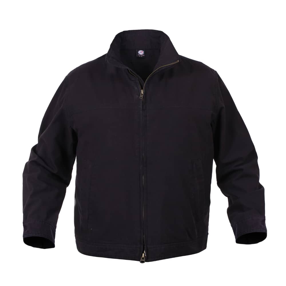 ROTHCO LIGHTWEIGHT CONCEALED CARRY JACKET IN BLACK
