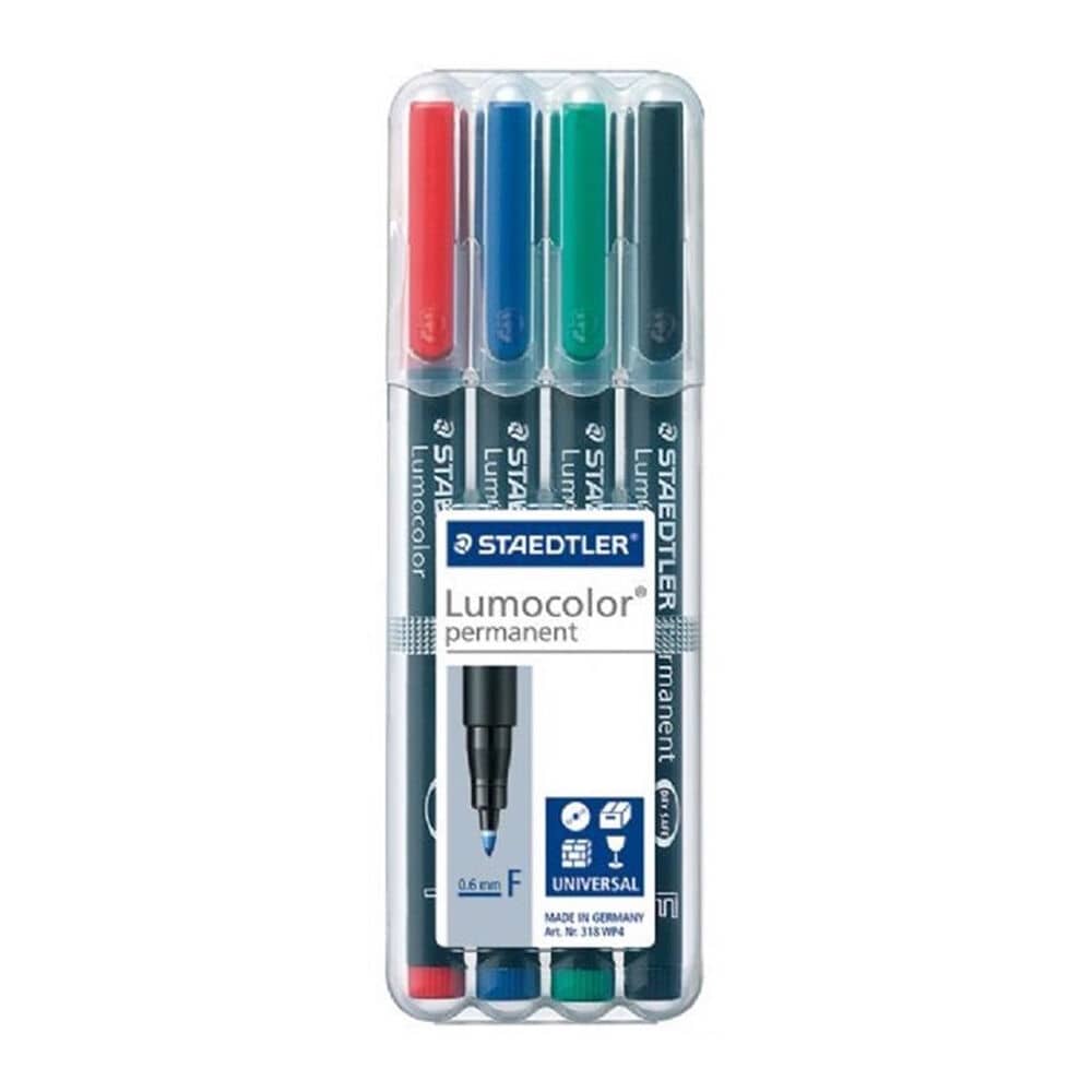 Staedtler Lumocolor M Permanent Map Pens 4 Pack