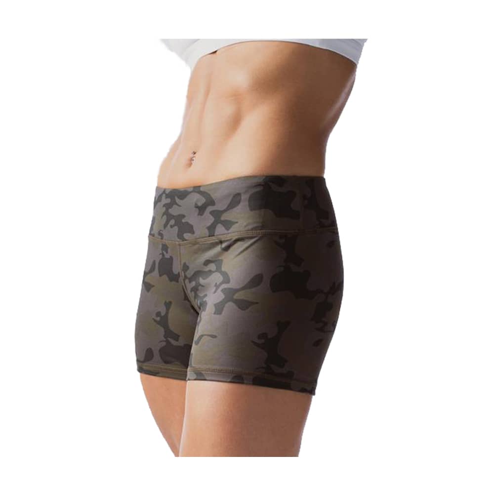 Born Primitive Women's Double Take Booty Shorts in Woodland Camo