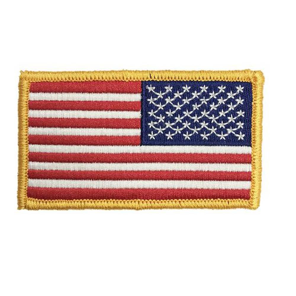 Full Color Reverse US Flag Patch with Hook