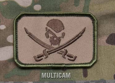 MIL-SPEC MONKEY PIRATE SKULL FLAG PATCH