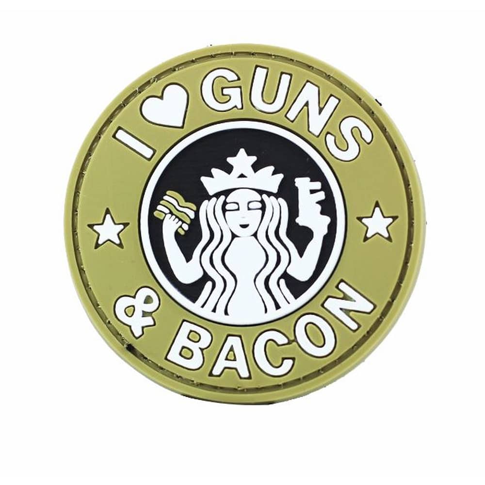 GUNS AND BACON PVC MORALE PATCH