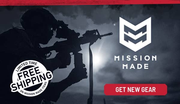 Mission Made now available with limited time free shipping. get new gear now