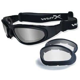 Wiley X APEL SG-1 with 2 Lenses Balliistic Sunglasses 71 in Black