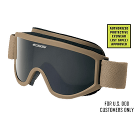 ESS APEL Land Ops Goggles with Dark Tan Frame