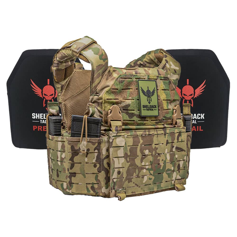 Shellback Rampage 2.0 Lightweight Armor System in MultiCam with Level III Plates